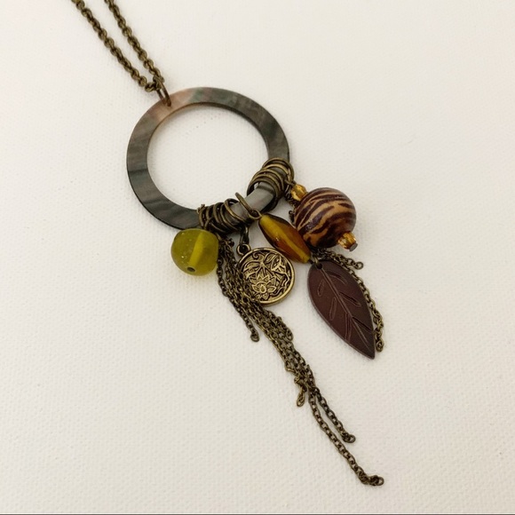 BOHO style Charm necklace abalone shell - Picture 5 of 7